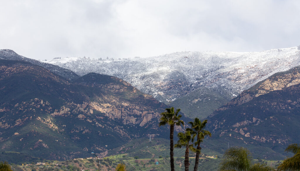 Snow Santa Barbara Mountains